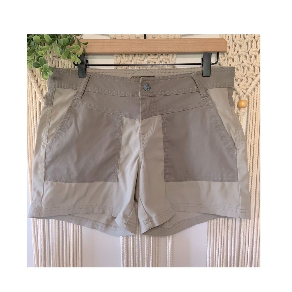 PRANA Women's Asha Two Tone Water Resistant Quick Dry Shorts‎ Size 6